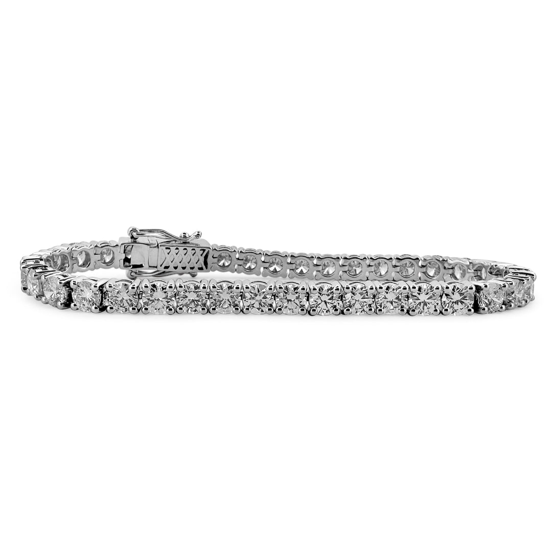 12.57ctw Round Brilliant Lab Grown Diamond Tennis Bracelet in 14k White Gold
