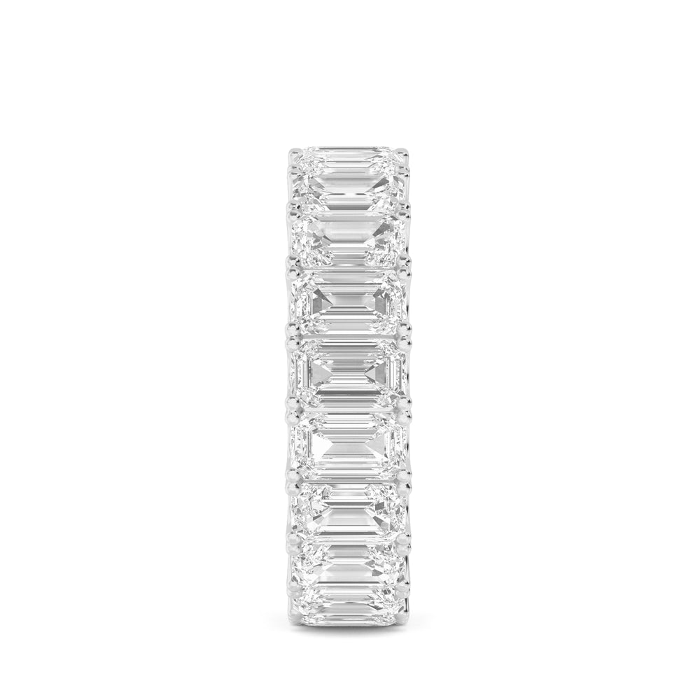 10.83ctw Emerald Cut Lab-Grown Diamond Eternity Ring in Platinum