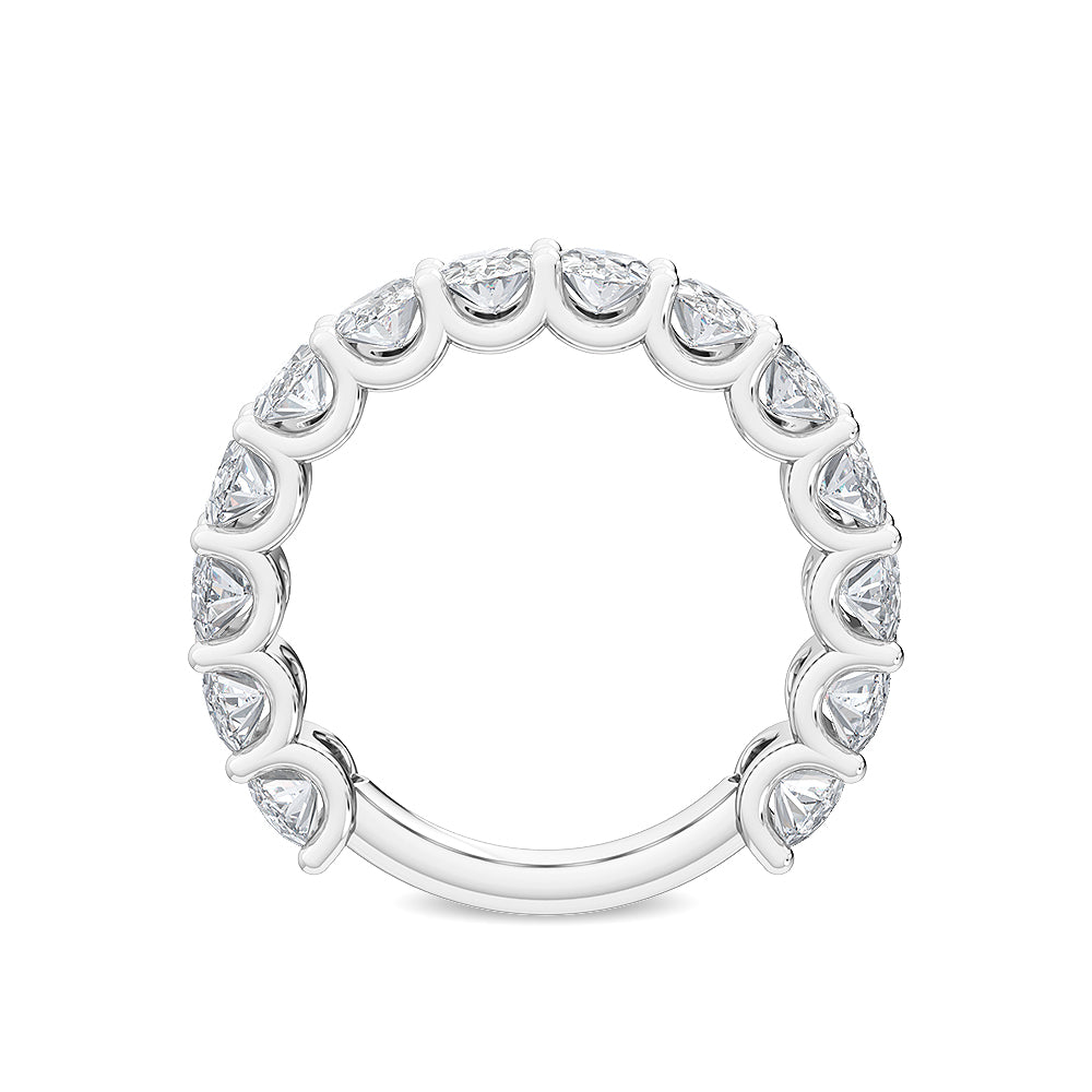 3.46ctw Oval Brilliant Lab-Grown Diamond Stacking Band in 14k White Gold