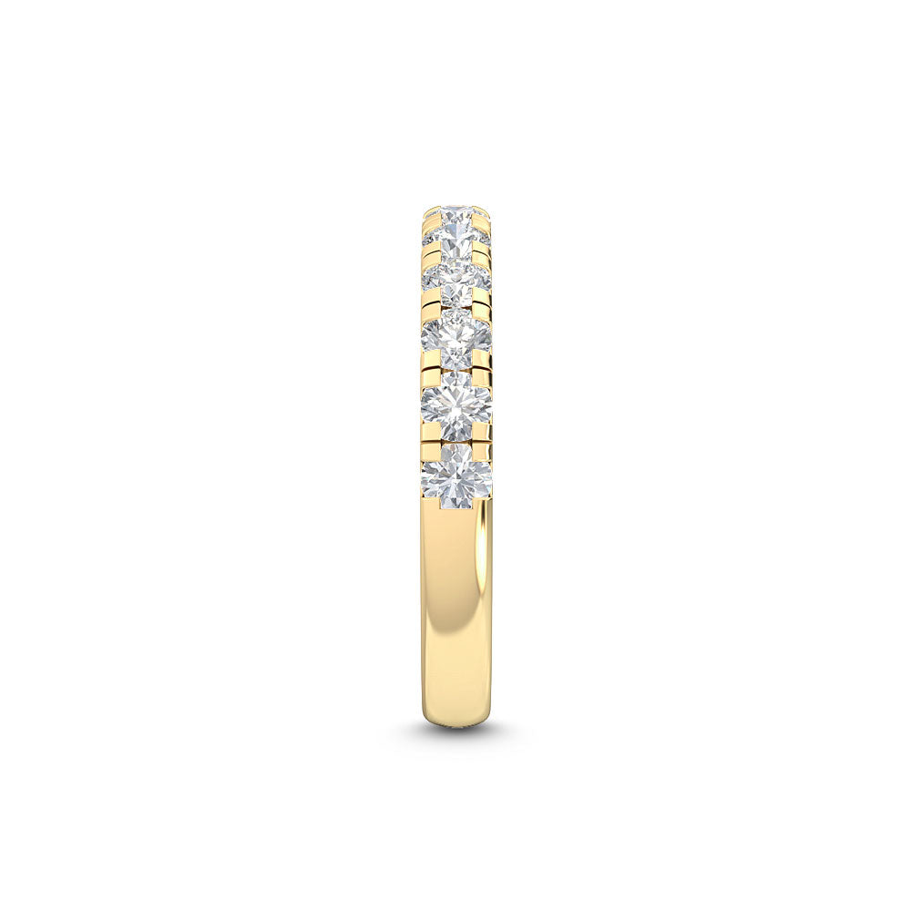 1.30ctw Round Brilliant Lab-Grown Diamond Wedding Band or Stackable Ring in 14k Yellow Gold