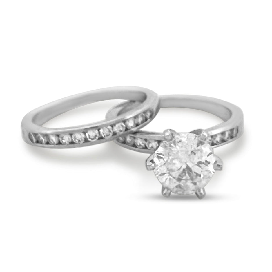 2.30ctw Round Brilliant Diamond Wedding Set in Platinum