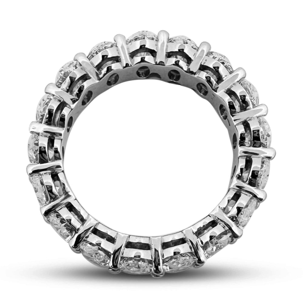 6.87ctw Oval Brilliant Lab-Grown Diamond Eternity Ring in Platinum
