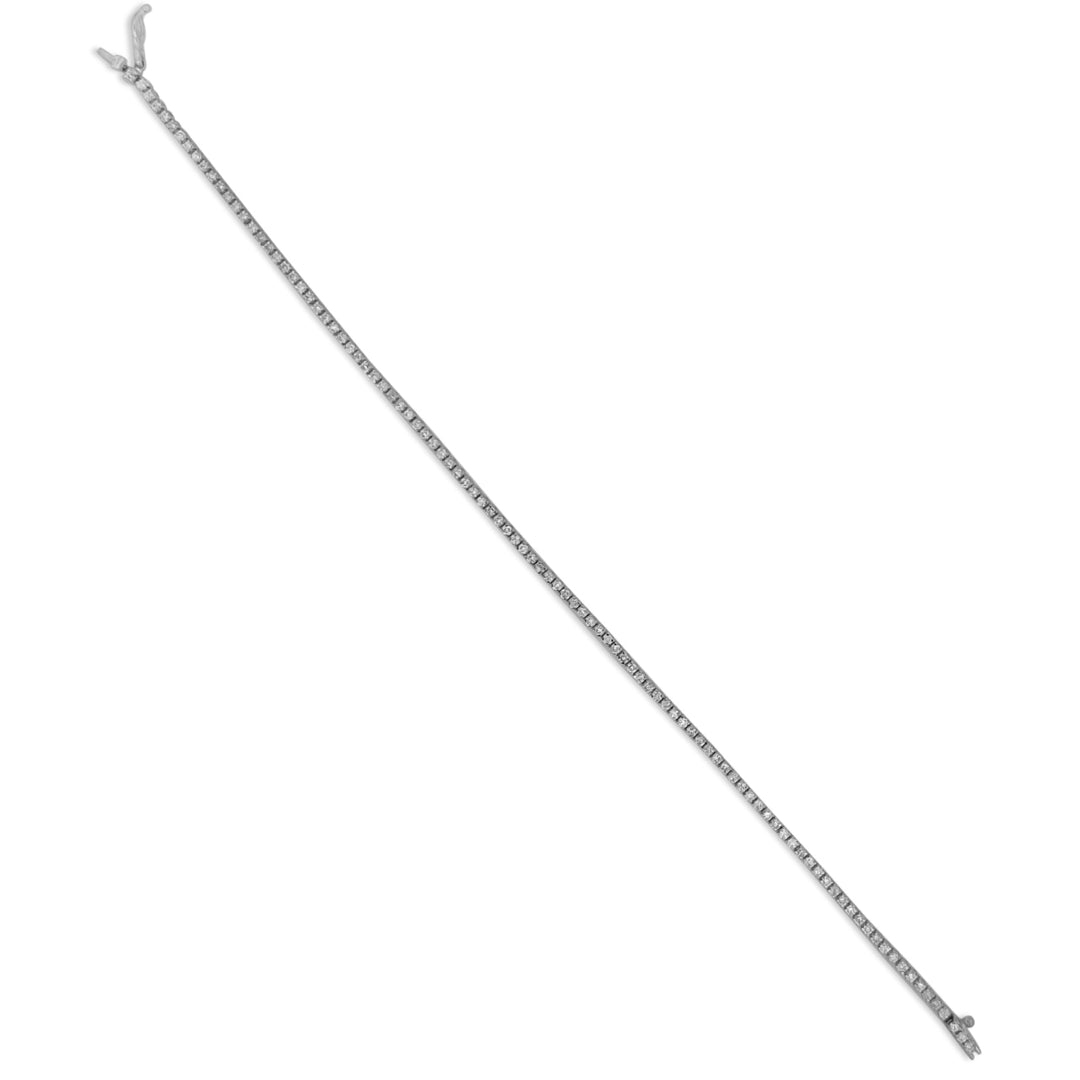 0.97ctw Round Brilliant Cut Lab-Grown Diamond Tennis Bracelet in 14k White Gold