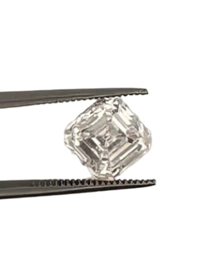 Loose IGI Graded 3.12ct Asscher Cut Lab-Grown Diamond, F Color, VS1 Clarity