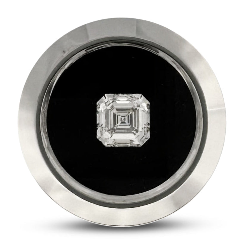 Loose IGI Graded 3.12ct Asscher Cut Lab-Grown Diamond, F Color, VS1 Clarity