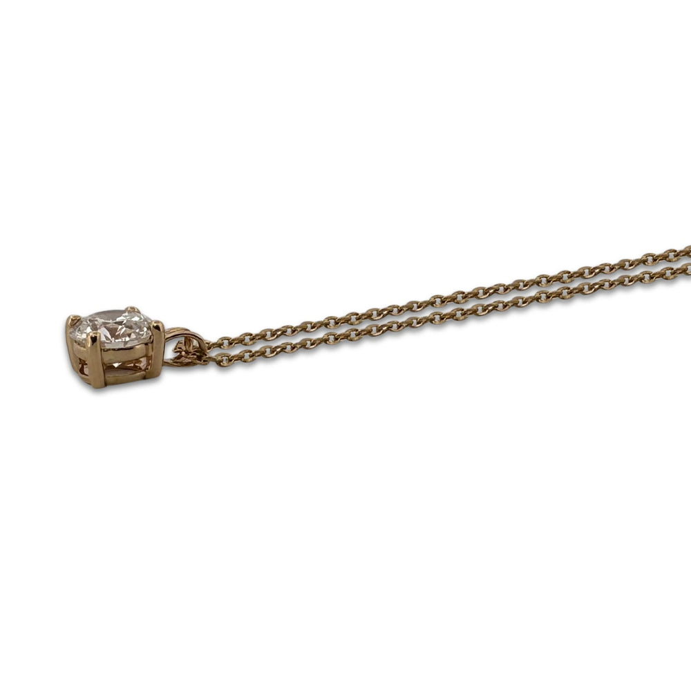 IGI Graded D Color, IF Clarity, 1.54ct Round Brilliant Lab-Grown Diamond Solitaire Pendant Necklace in 14k Yellow Gold