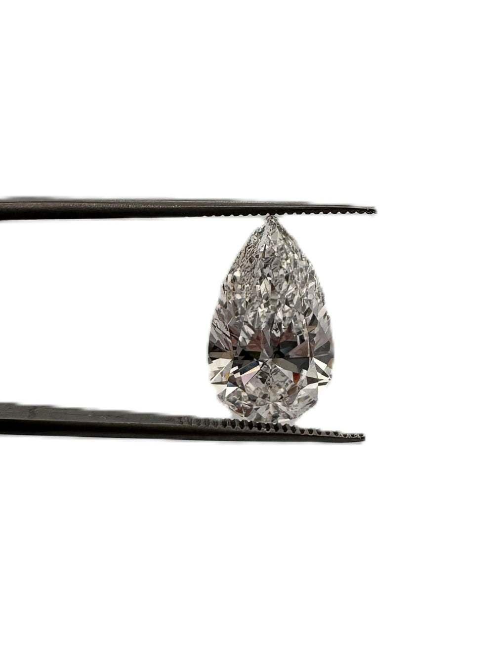 Loose IGI Graded 5.04ct Pear Lab-Grown Diamond, E Color, VS1 Clarity