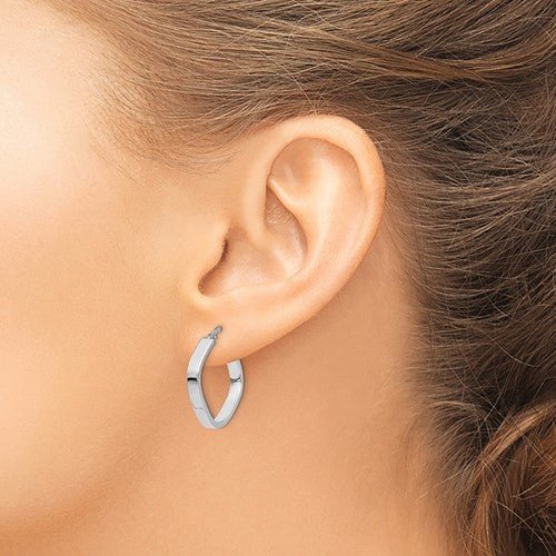 14k Gold Square Hoop Earrings - Elite Fine Jewelers