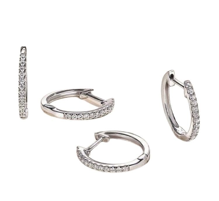 TINIEST DIAMOND HUGGIE HOOPS