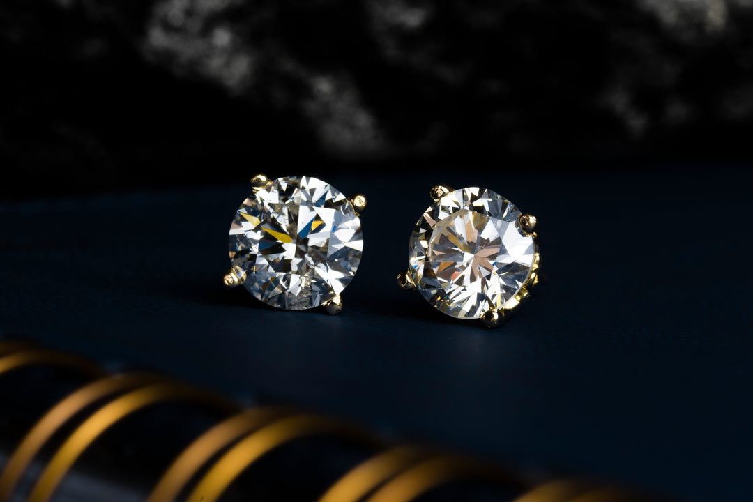 5.03ctw Round Brilliant Diamond Studs