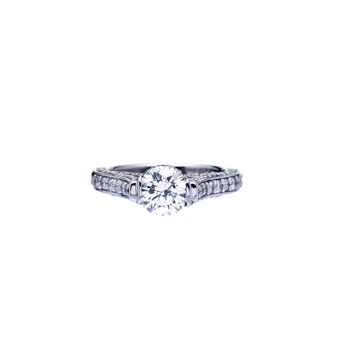 Platinum Semi-Mount Diamond Ring - Elite Fine Jewelers