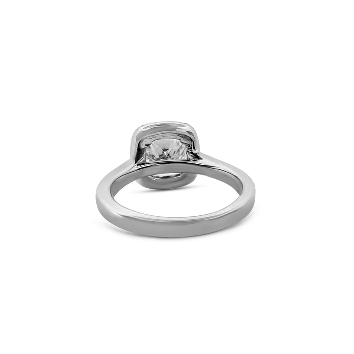 1.53 Carats Cushion Cut Diamond Engagement Ring