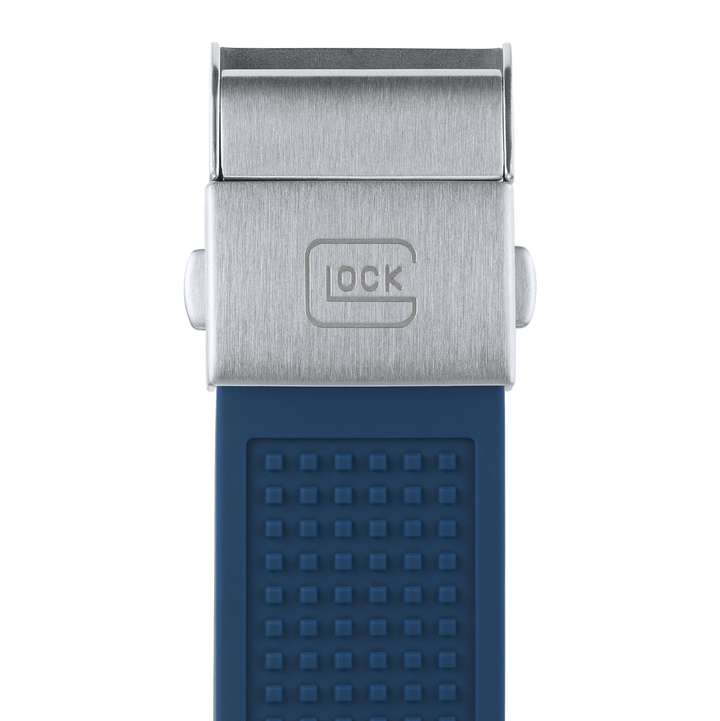 GLOCK GW-15-5-22 43mm Stainless Steel Quartz Watch with Silicone Strap