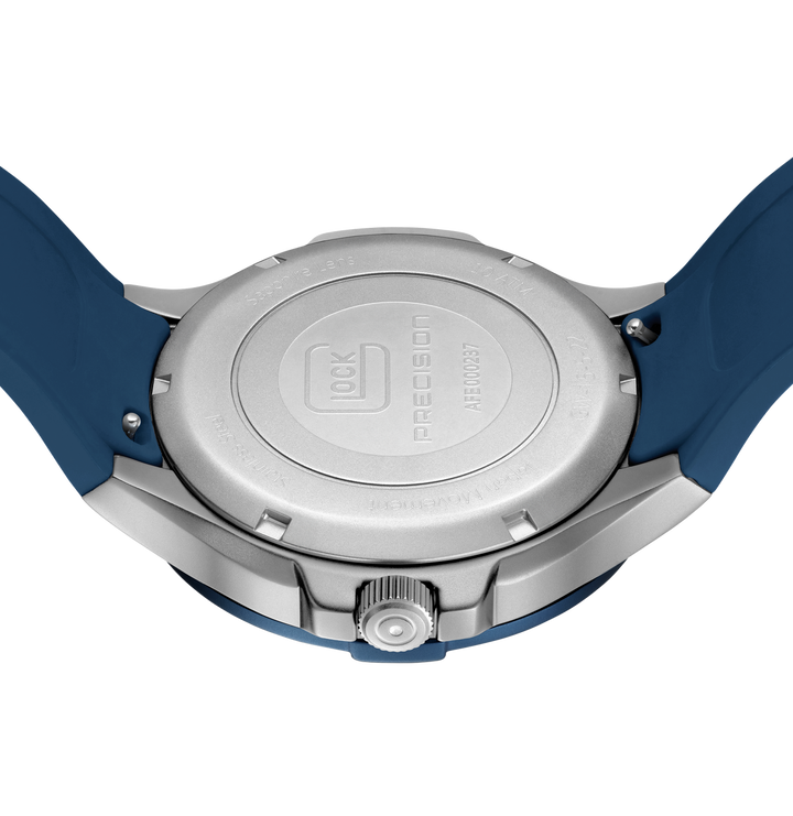 GLOCK GW-15-5-22 43mm Stainless Steel Quartz Watch with Silicone Strap