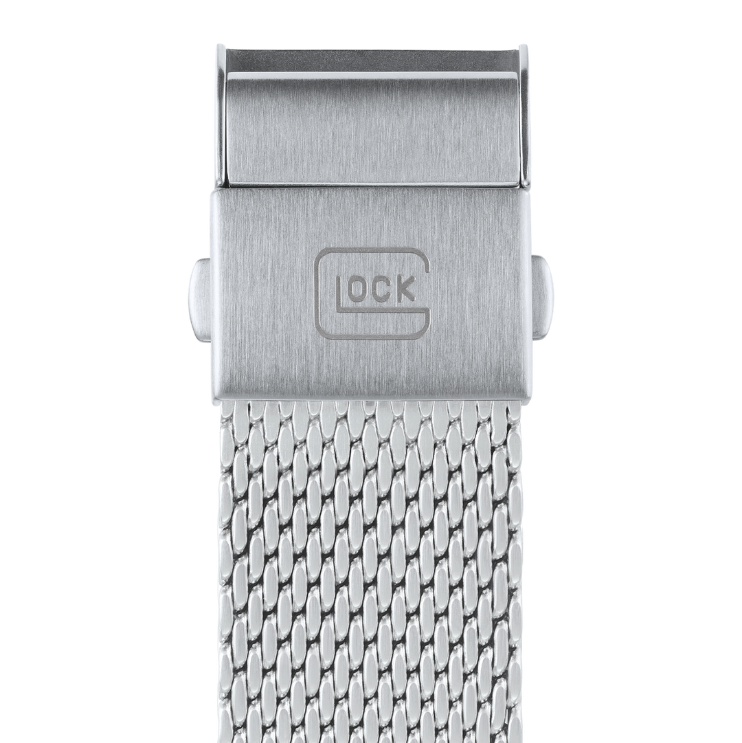 GLOCK GW-14-4-24 44mm Automatic Stainless Steel Watch with Mesh Bracelet