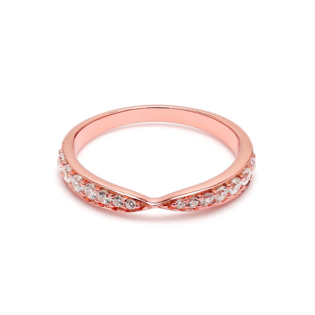 0.35ctw Round Brilliant Lab-Grown Diamond Tapered Band in 14k Gold