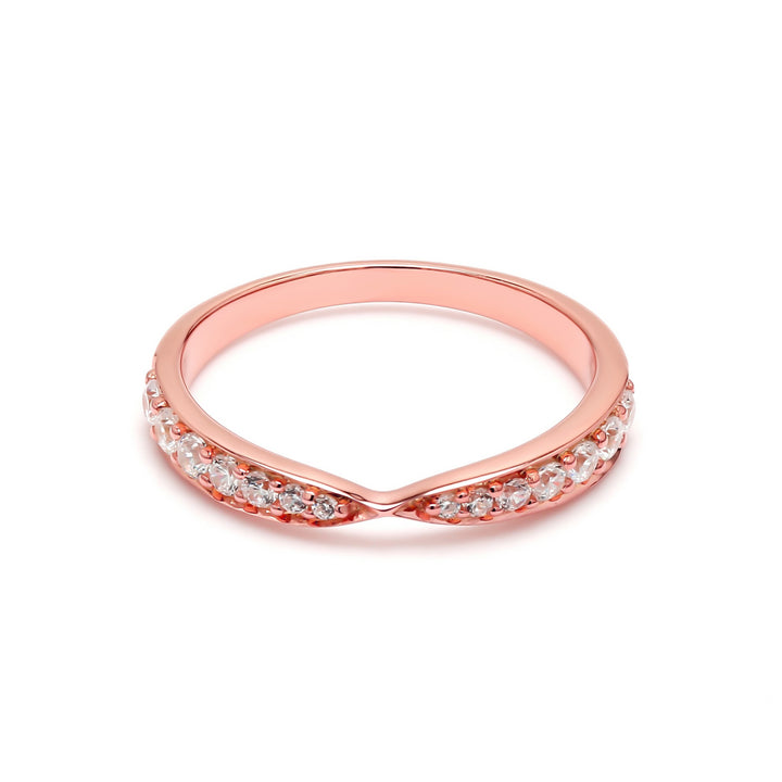 0.35ctw Round Brilliant Lab-Grown Diamond Tapered Band in 14k Gold