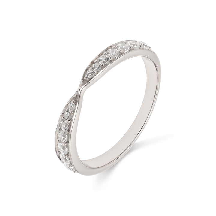 0.35ctw Round Brilliant Lab-Grown Diamond Tapered Band in 14k Gold
