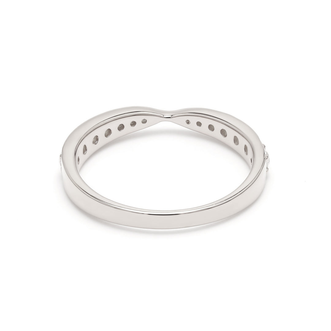 0.35ctw Round Brilliant Lab-Grown Diamond Tapered Band in 14k Gold