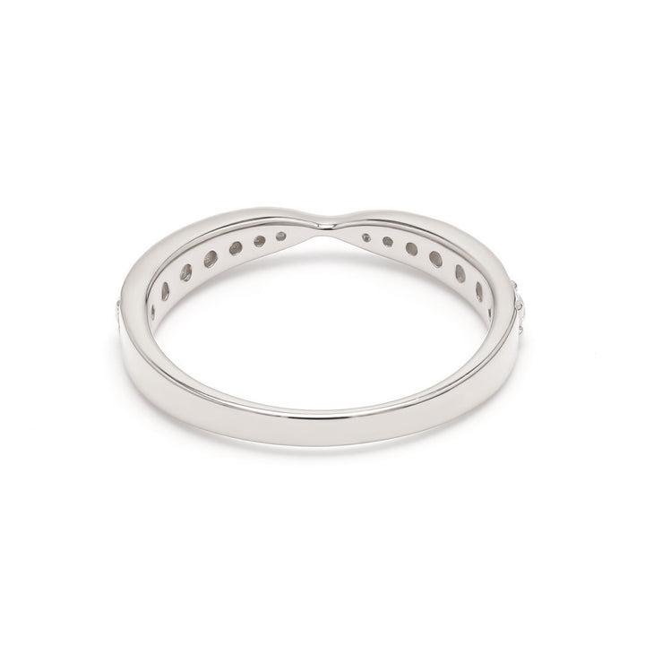 0.35ctw Round Brilliant Lab-Grown Diamond Tapered Band in 14k Gold
