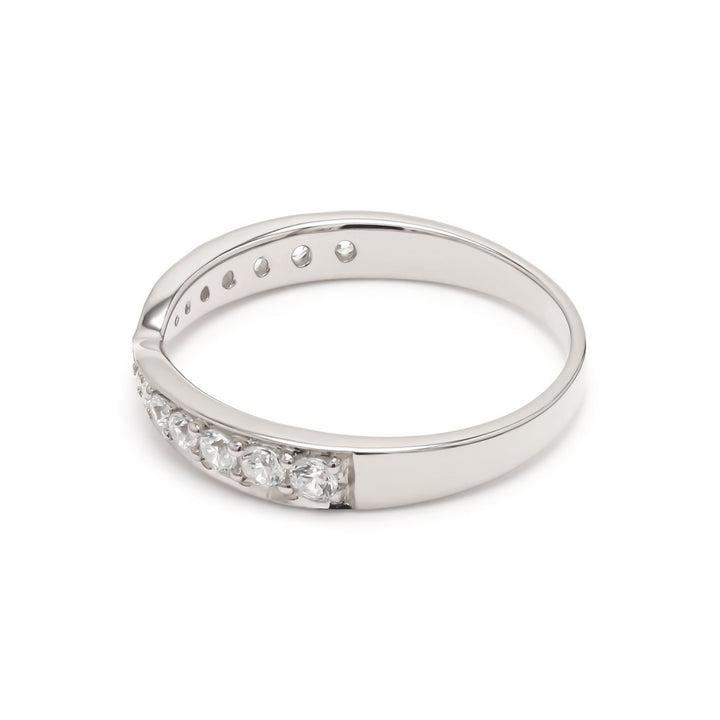 0.35ctw Round Brilliant Lab-Grown Diamond Tapered Band in 14k Gold