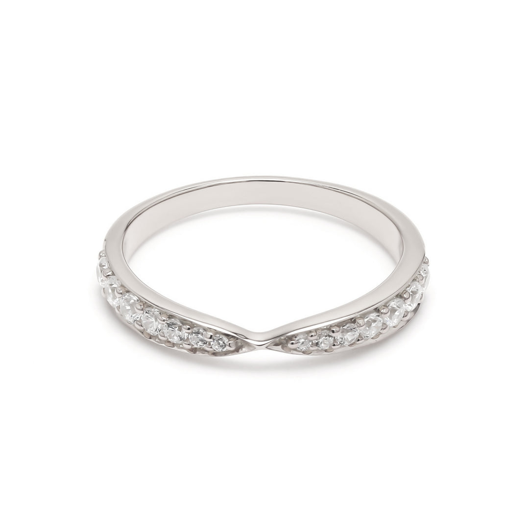 0.35ctw Round Brilliant Lab-Grown Diamond Tapered Band in 14k Gold