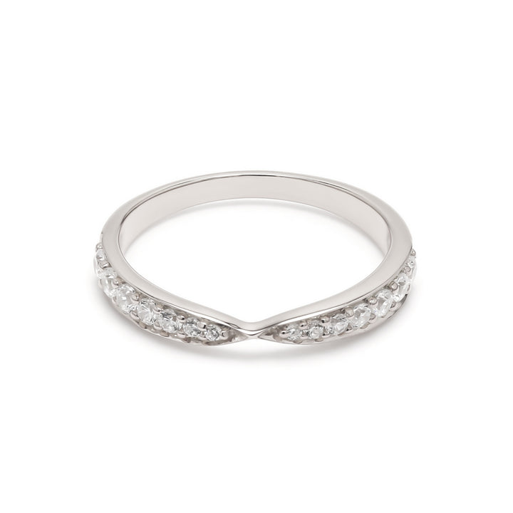 0.35ctw Round Brilliant Lab-Grown Diamond Tapered Band in 14k Gold