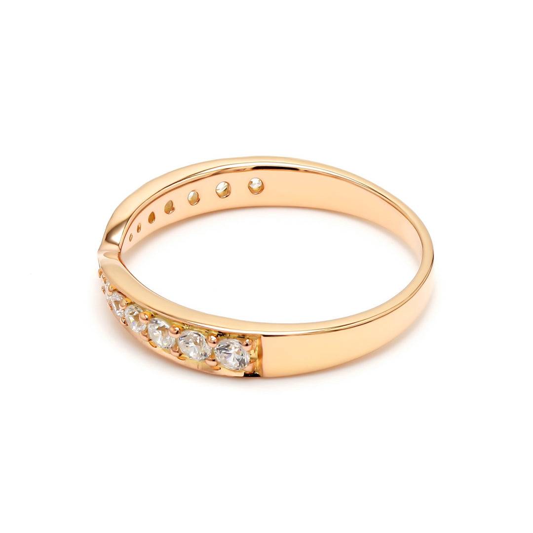 0.35ctw Round Brilliant Lab-Grown Diamond Tapered Band in 14k Gold
