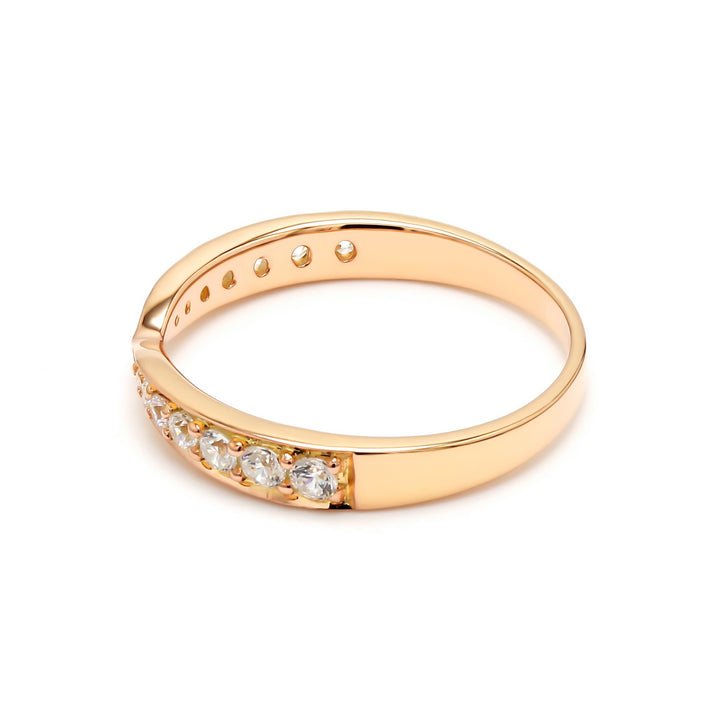 0.35ctw Round Brilliant Lab-Grown Diamond Tapered Band in 14k Gold