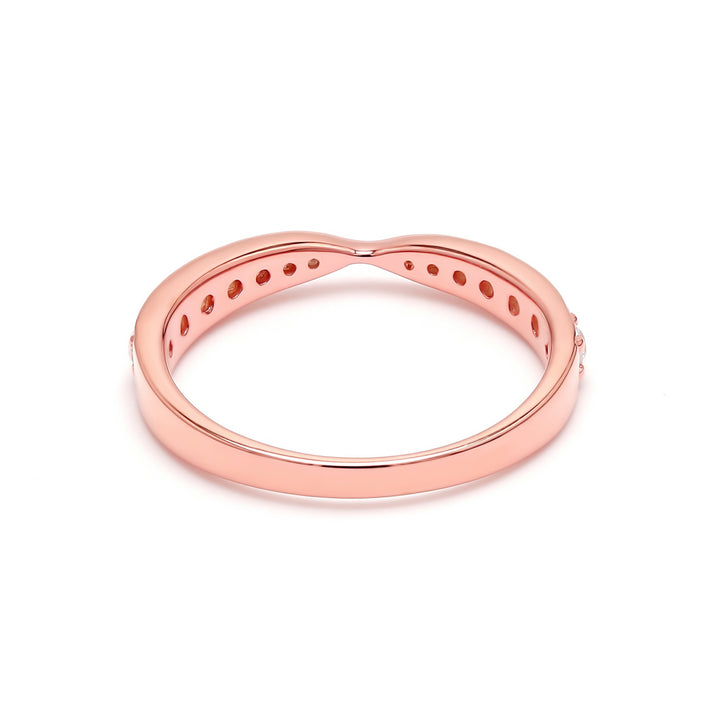 0.35ctw Round Brilliant Lab-Grown Diamond Tapered Band in 14k Gold