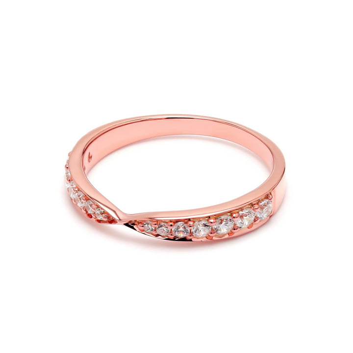 0.35ctw Round Brilliant Lab-Grown Diamond Tapered Band in 14k Gold