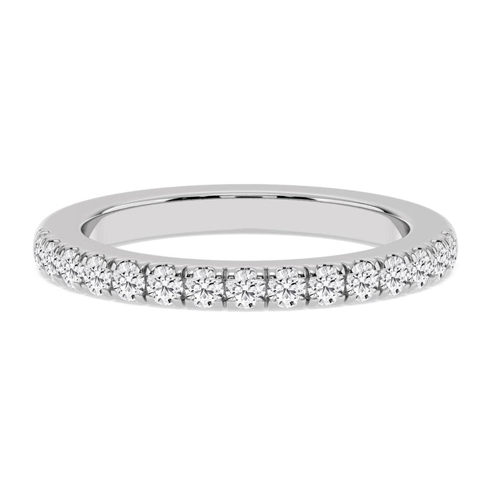 0.25ctw Round Brilliant Lab-Grown Diamond Stackable Wedding Band in 14k White Gold