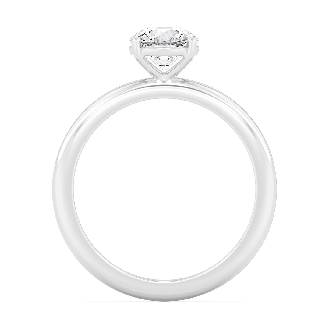 IGI Graded 2.05ct Round Brilliant Lab-Grown Diamond Solitaire Engagement Ring in 14k White Gold