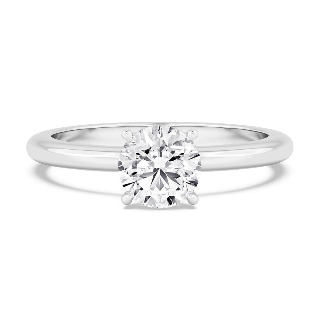 IGI Graded 2.05ct Round Brilliant Lab-Grown Diamond Solitaire Engagement Ring in 14k White Gold
