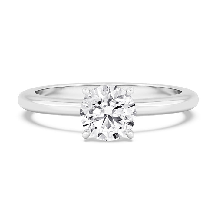 IGI Graded 2.05ct Round Brilliant Lab-Grown Diamond Solitaire Engagement Ring in 14k White Gold