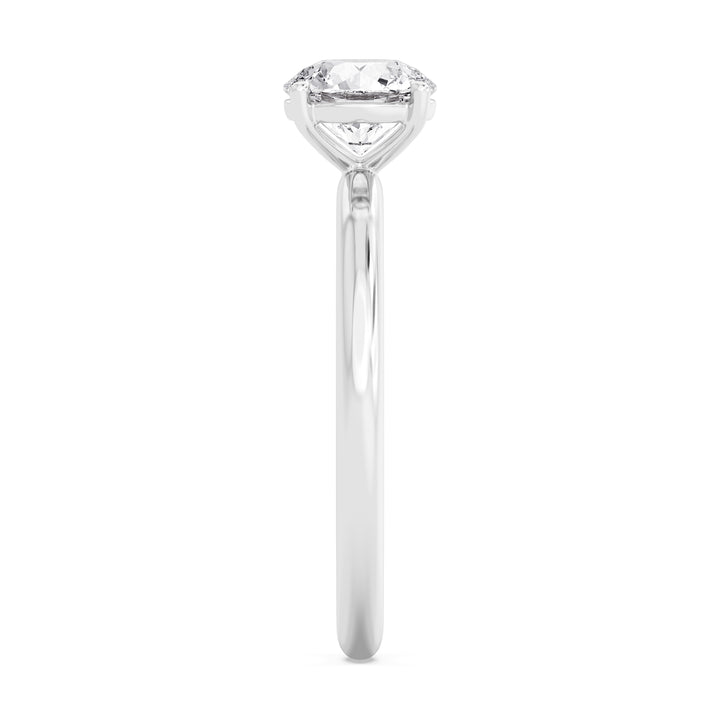IGI Graded 2.05ct Round Brilliant Lab-Grown Diamond Solitaire Engagement Ring in 14k White Gold