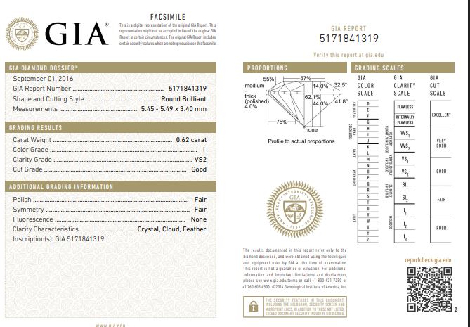 GIA Graded Round Brilliant Diamond Halo Engagement Ring