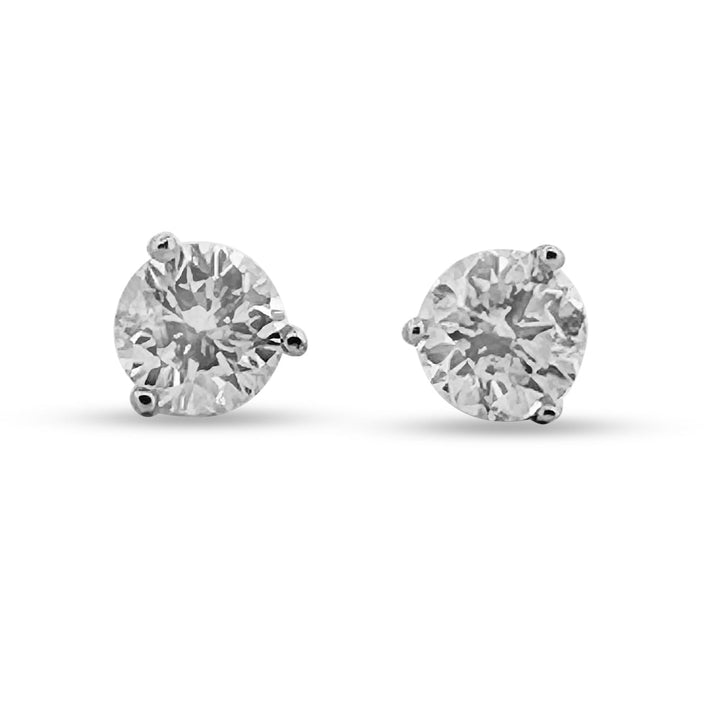 2.24ctw Diamond Stud Earrings in 14k White Gold