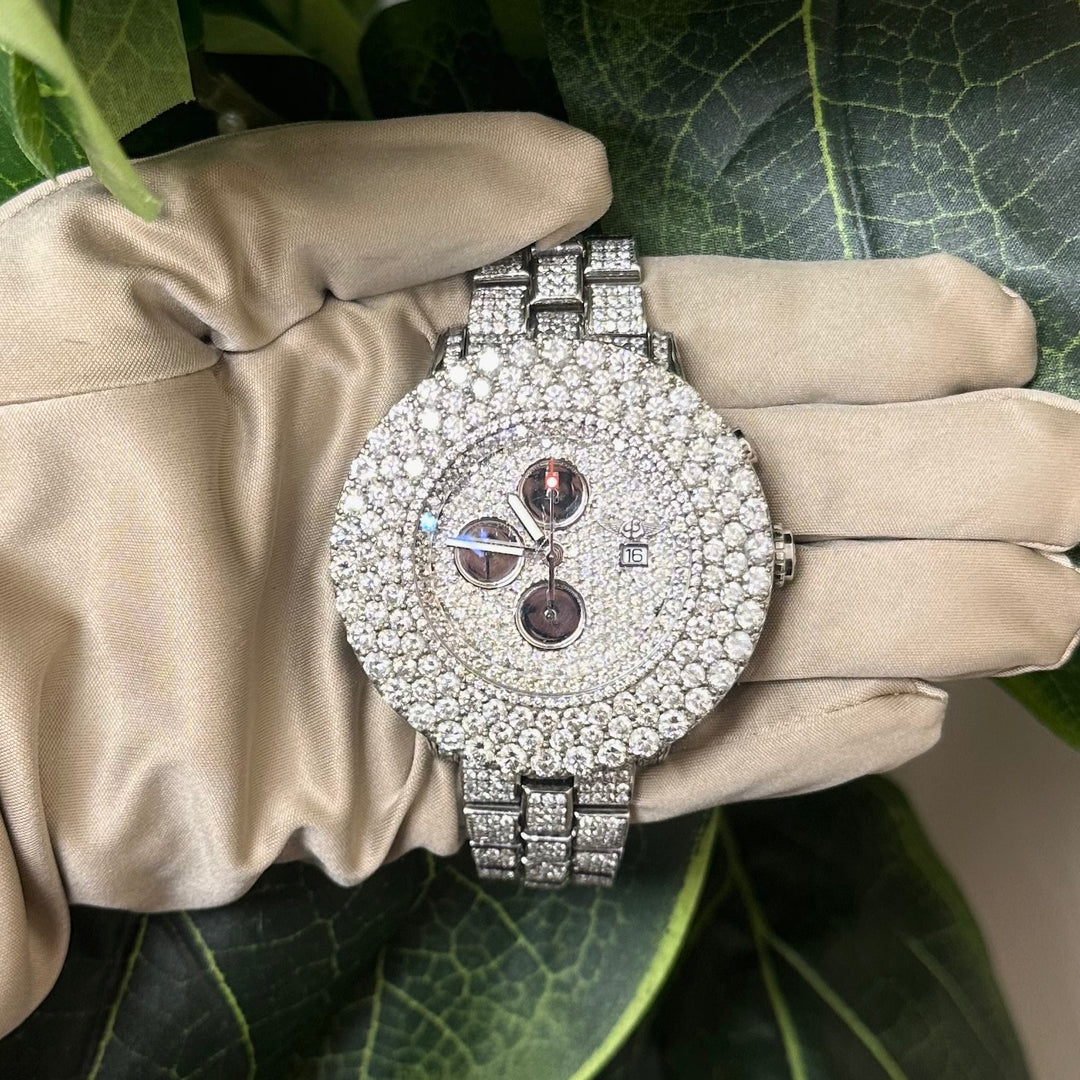 Breitling Super Avenger Chronograph Diamond Flooded Stainless