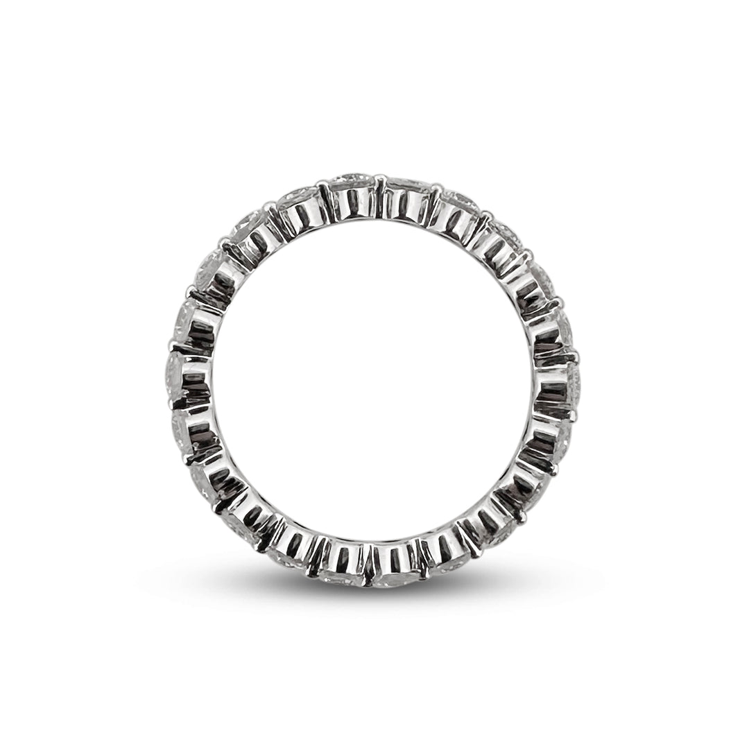 1.30ctw Single Shared Prong Diamond Eternity Band in 14 Karat White Gold