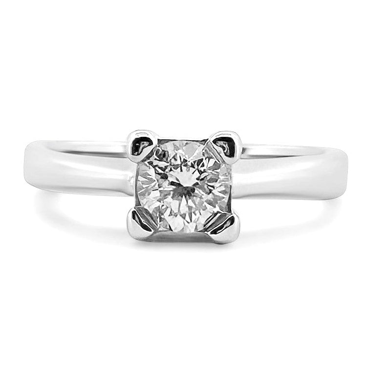 0.50ct Round Brilliant Solitaire Engagement Ring in 14k White Gold