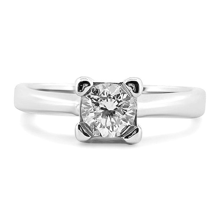 0.50ct Round Brilliant Solitaire Engagement Ring in 14k White Gold