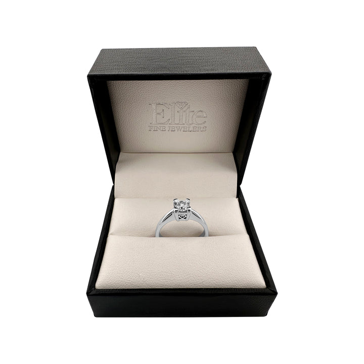 0.50ct Round Brilliant Solitaire Engagement Ring in 14k White Gold