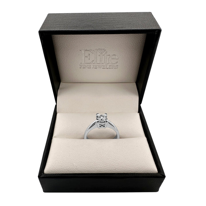 0.50ct Round Brilliant Solitaire Engagement Ring in 14k White Gold