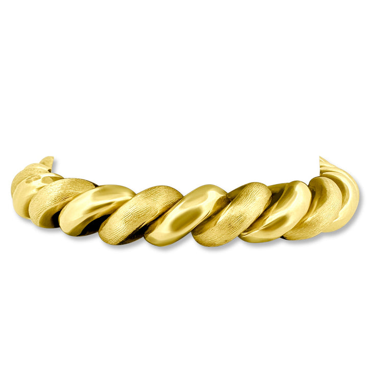 14k Yellow Gold Macaroni Bracelet