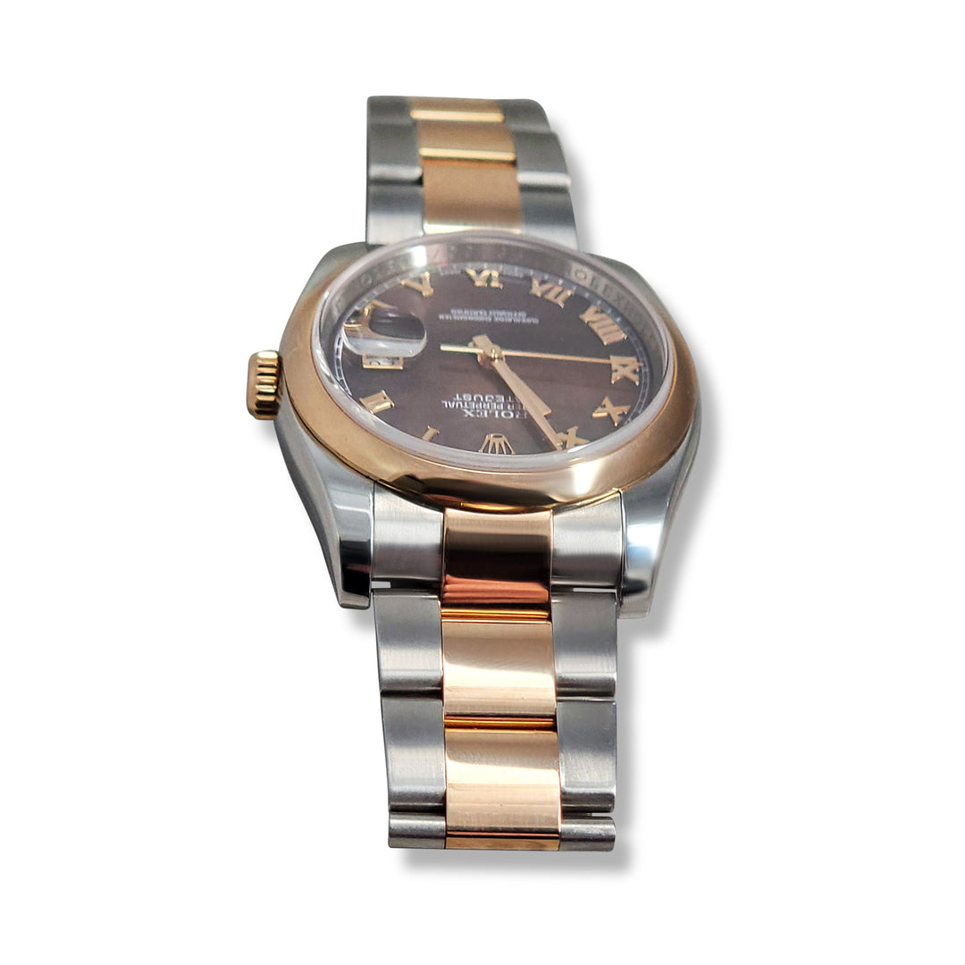 Rolex Datejust 36mm Tahitian MOP Dial in Two-tone Everose & Stainless Steel 