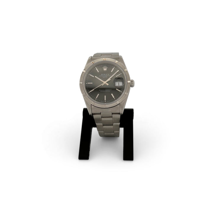 Rolex Date 34mm Stainless Steel 1997 Watch