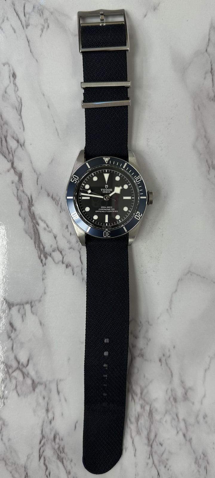 Tudor Black Bay 41 Fabric Strap Watch