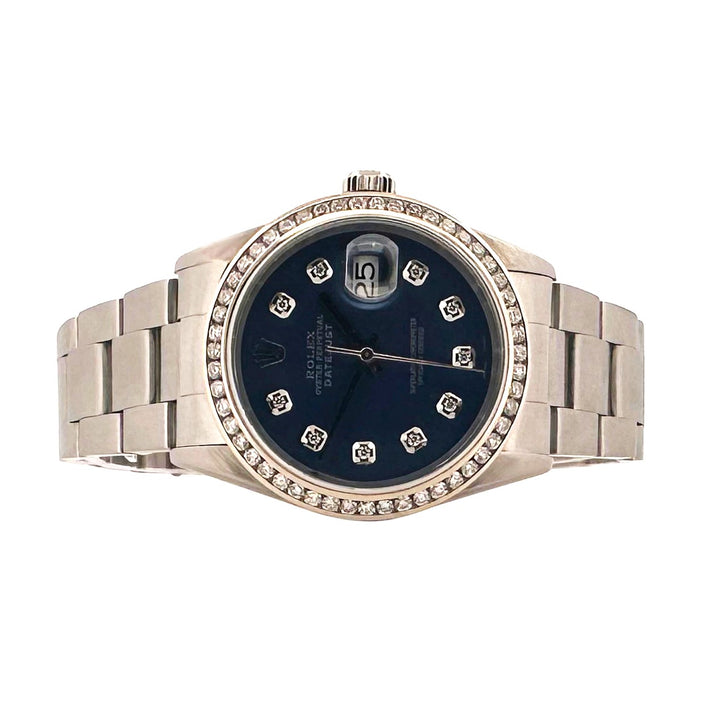 2000 Rolex Datejust Turnograph 36mm Stainless Steel Oyster Bracelet Watch