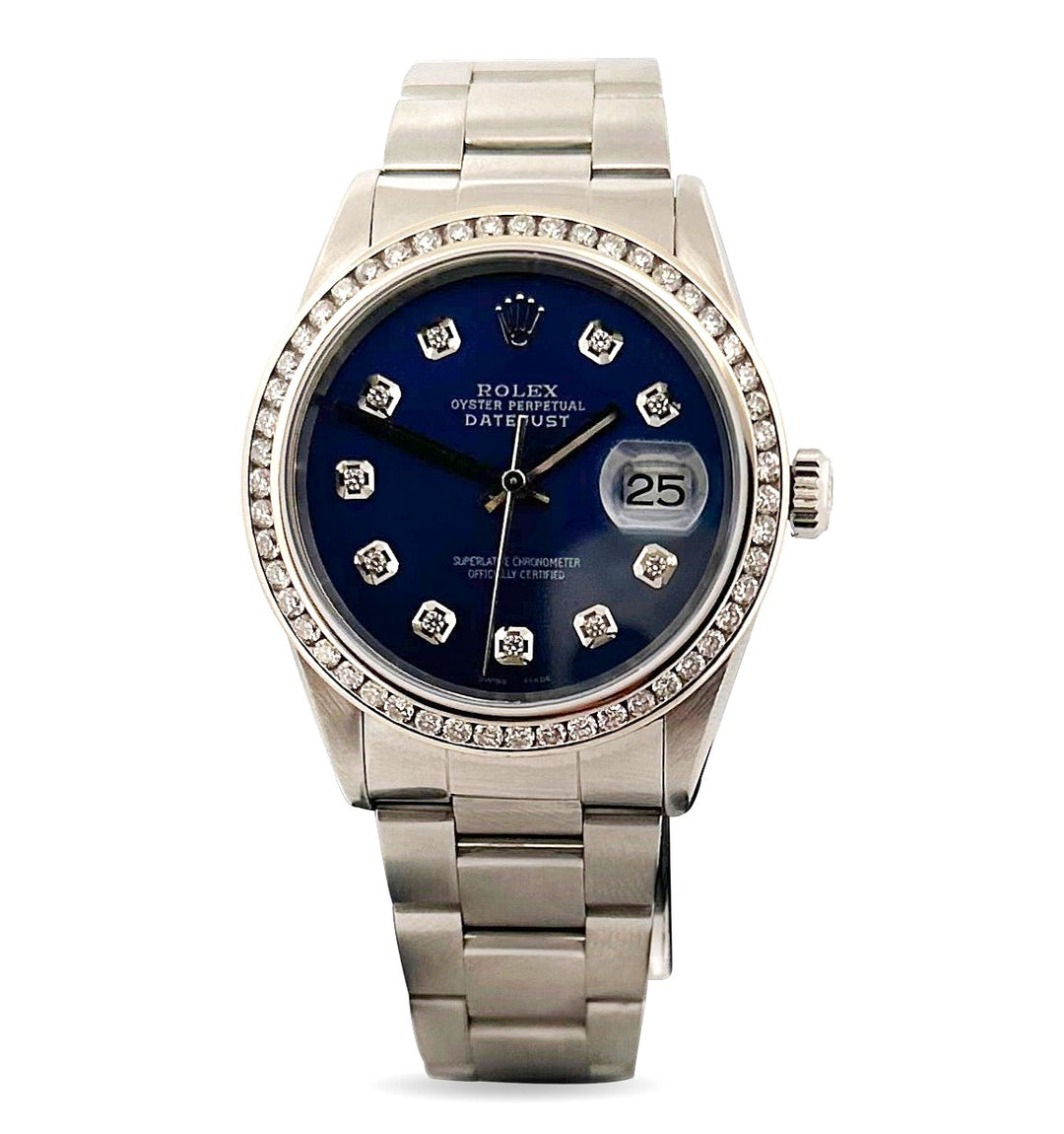 2000 Rolex Datejust Turnograph 36mm Stainless Steel Oyster Bracelet Watch